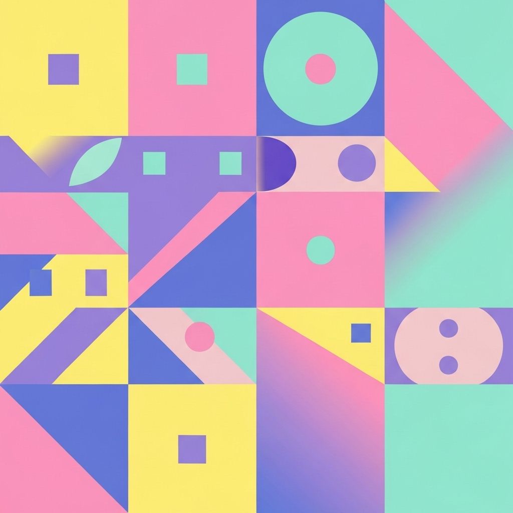 Abstract colorful shapes